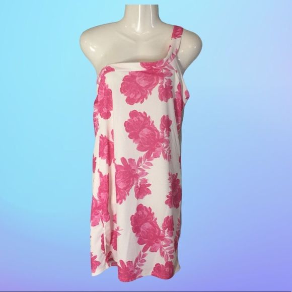 Missguided  Floral Print One Strap Mini Dress - Picture 2 of 8